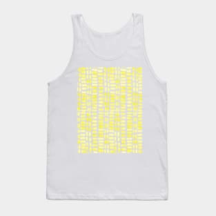 Abstract rectangles - lemon yellow Tank Top